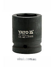 Головка торцева ударна 6-гранна YATO: квадрат 3/4", М= 29 мм, L = 53 мм [12/48]