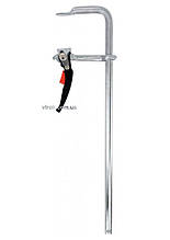 Струбцина з важільним затискачем, стальна, тип "F" YATO; l= 600 мм, h= 120 мм