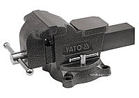 Тиски слесарные поворотные с наковальней YATO YT-65048, b= 150 мм, m= 19 кг