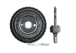 Пили кільцеві по дереву VOREL + свердло Набір 4шт. Ø-51,76,89 мм, h = 21 мм (хвостовик Ø — 6 мм) [12/48]