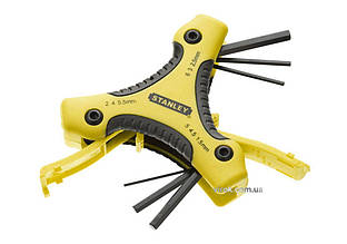 Ключі 6-гранні STANLEY "Triangle" з ручкою. Набір 9 шт.