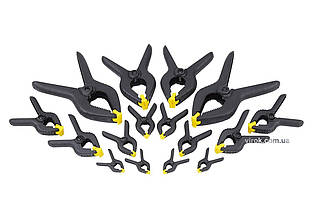 Струбцини ручні "прищіпка" STANLEY 16 шт.