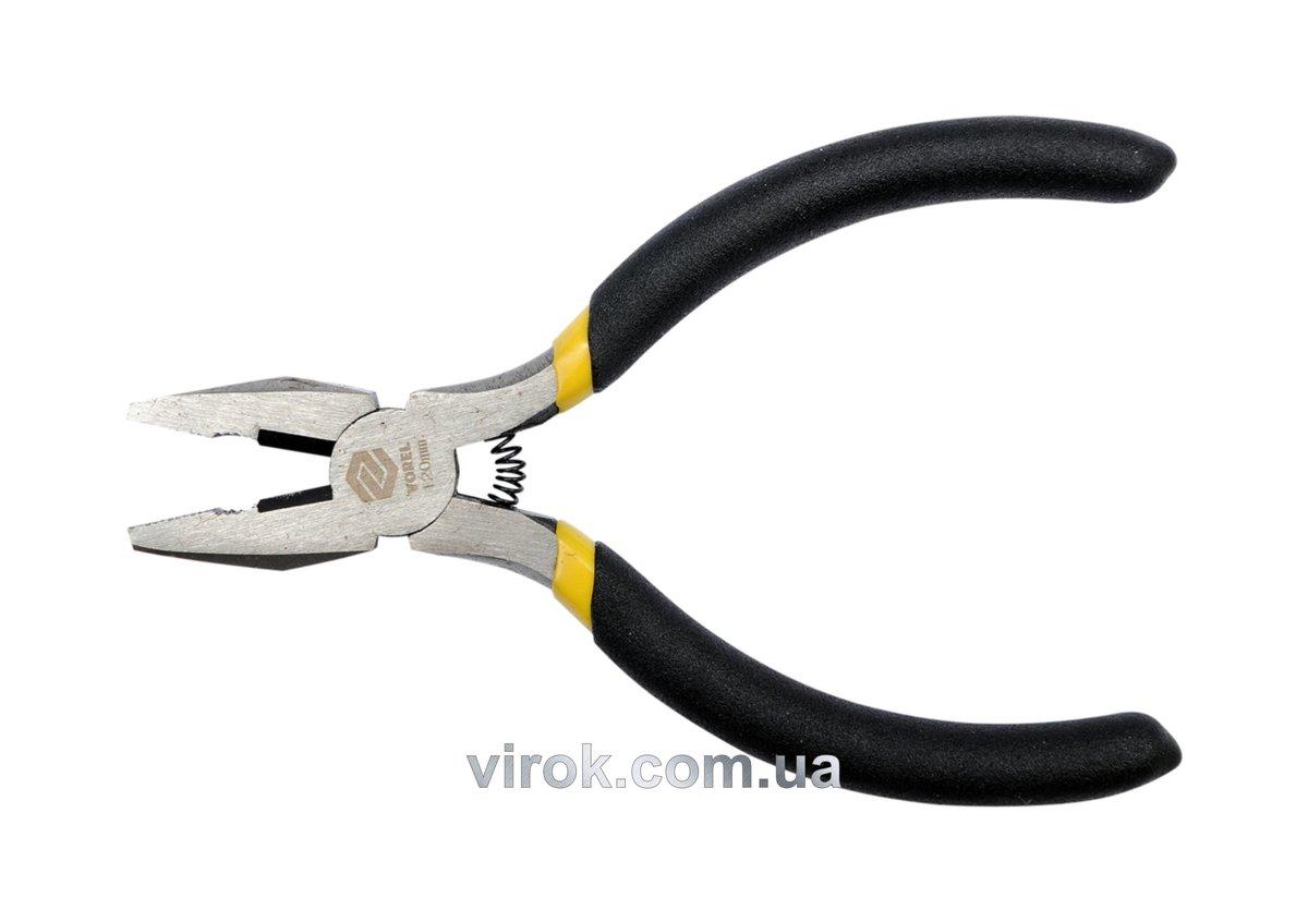 Плоскогубці міні VOREL : L= 120 мм, з ізольованими ручками [12/120]