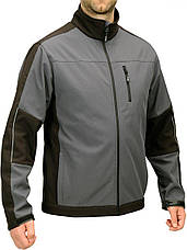 Куртка робоча SOFTSHELL YATO розмір S, чорно-темно-сіра, 3 кишені, 96% поліестер і 4% спандекс, фото 3