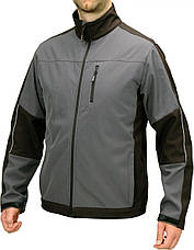 Куртка робоча SOFTSHELL YATO розмір S, чорно-темно-сіра, 3 кишені, 96% поліестер і 4% спандекс, фото 5