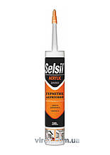 Герметик акриловий SELSIL, V= 310 мл. (Чорний) [25]