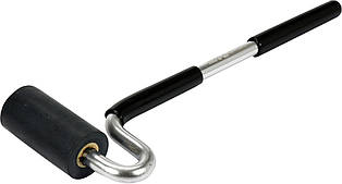 Валик притискний гумовий YATO : Ø38 x 75 мм, алюмінієва ручка L= 320 мм
