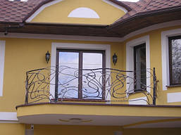 Балконна огорожа для котеджу, код:02019