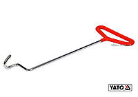 Гак для монтажу гумових тримачів вихлопних труб YATO : Ø=6 мм l= 300 мм, пластикова ручка