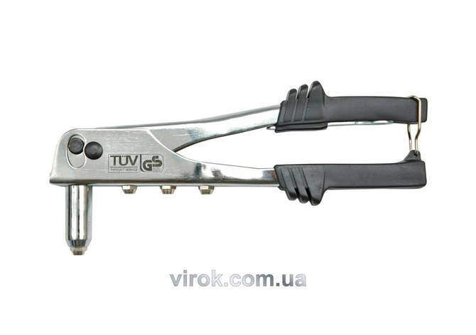 Заклепочник VOREL з металевим хромованим корпусом, l=250мм, Ø-2,4/3,2/4,0/4,8  [12/24], фото 1