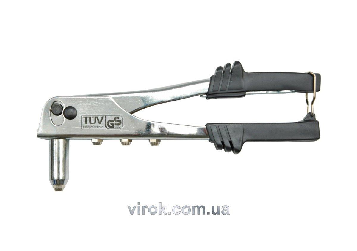 Заклепочник VOREL з металевим хромованим корпусом, l=250мм, Ø-2,4/3,2/4,0/4,8  [12/24]
