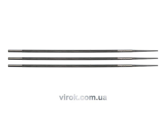 Напильники для заточки ланцюгів пили VOREL, 3шт. Ø=4,5 мм, l = 200 мм [200], фото 1