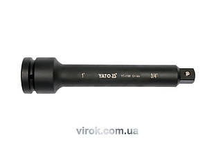 Подовжувач з перехідником YATO : квадрат 1" > квадрат 3/4", L= 250 мм [5/12]