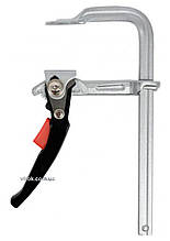 Струбцина з важільним затискачем, стальна, тип "F" YATO; l= 200 мм, h= 100 мм