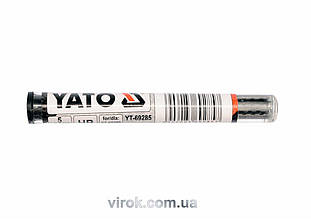 Стержень графітний YATO : "HВ", чорний для олівця автомата. 5 шт. [20/1000]