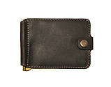Подарунковий набір DNK Leather No6 (затискач + обкладинка на права, ID паспорт) коричневий, фото 3