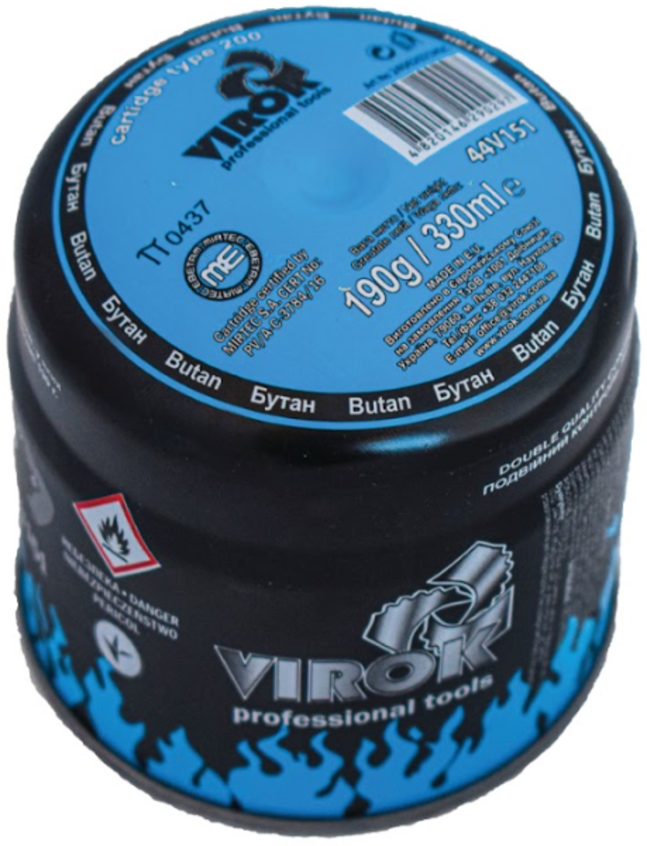 Балон газовий 1-разовий "VIROK", тип 200, 190 г  [48]