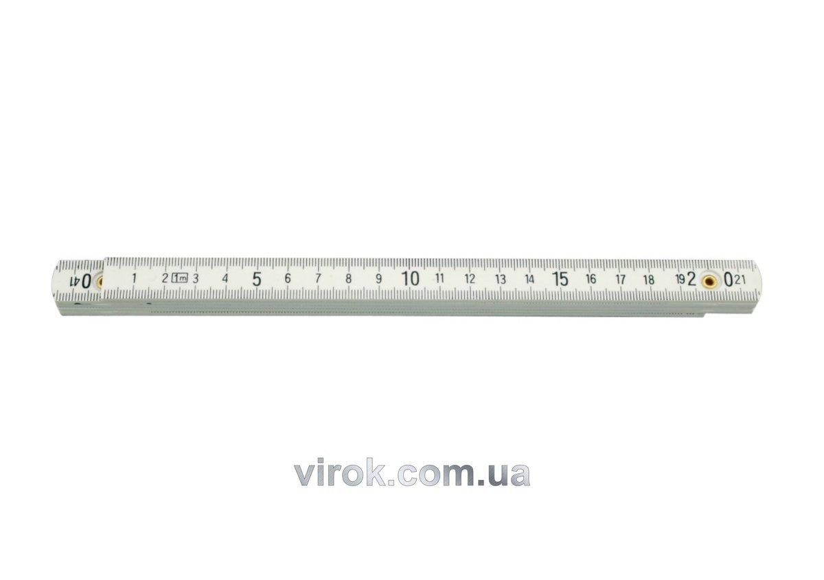 Метр складений пластмасовий VOREL : L= 2 м [12/120]