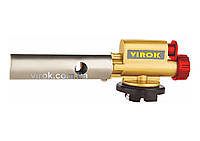 Пальник газовий VIROK з різьбовим (EU) з'єднанням, п'єзо запал, керамічне сопло, 360° [50/4]