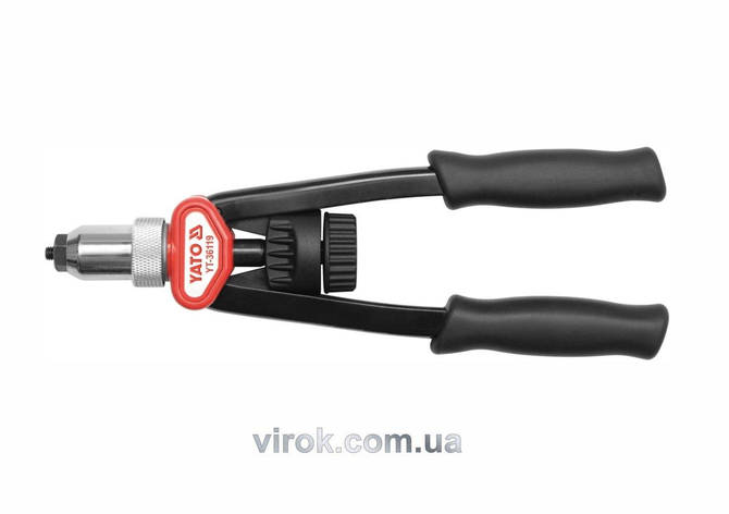 Заклепочник дворучний YATO для нітогайок М5-12 мм, L= 338 мм [6], фото 1