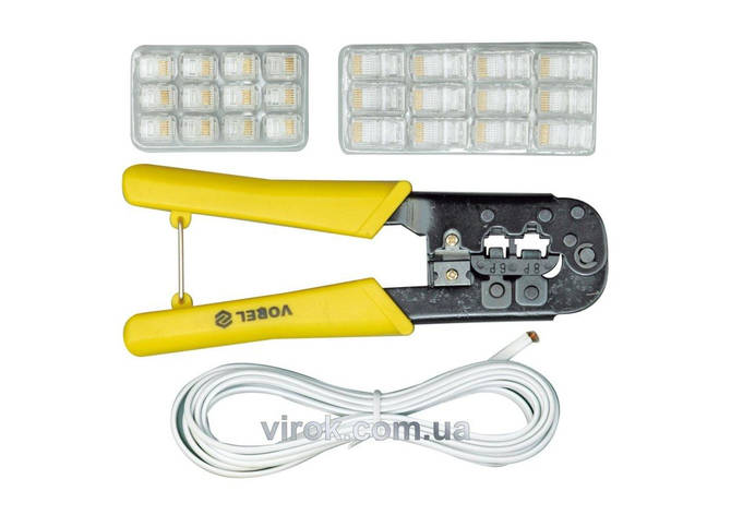 Кліщі для обтискання і зачистки проводів VOREL [10/40], фото 1