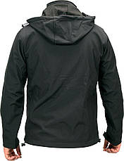 Куртка робоча SOFTSHELL з прикріпн капюшоном YATO розм S, чорна, 3 кишені, 96% поліест і 4% спандекс, фото 5