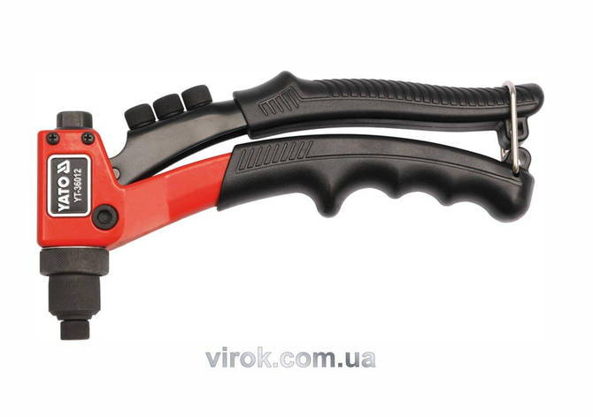 Заклепочник ручний YATO для нітів Ø= 2,4; 3,2; 4,0; 4,8 мм, l= 200 мм [30], фото 1