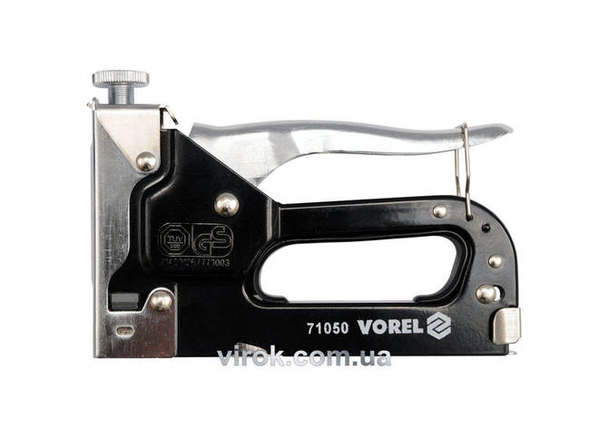 Степлер VOREL металевий з регулюванням для скоб h= 4-14 мм  [10/40], фото 1