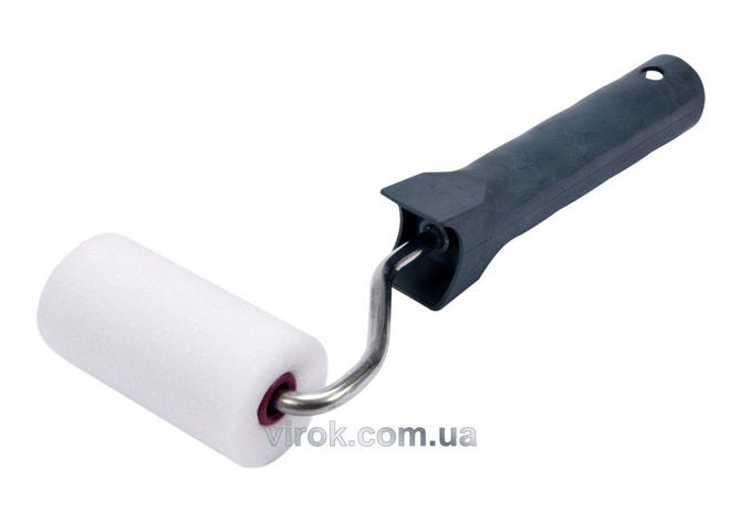 Валик в зборі малярний VOREL : L= 7 x 3,5 cм, тримач  Ø= 6мм, поролоновий [80], фото 1