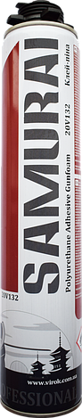 Клей-піна SAMURAI Premium Polystyrol FixFoam 877, 750ml UKR ,900г, фото 1