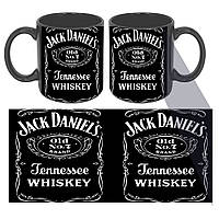 Чашка цветная черная виски Jack Daniel's (z1205)