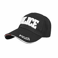 Бейсболка Han-Wild 101 Police Black с белой надписью мужская кепка 21шт