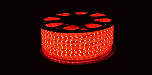 Світлодіодна LED стрічка 5050 Red 100m 220V (червоний діод), фото 2