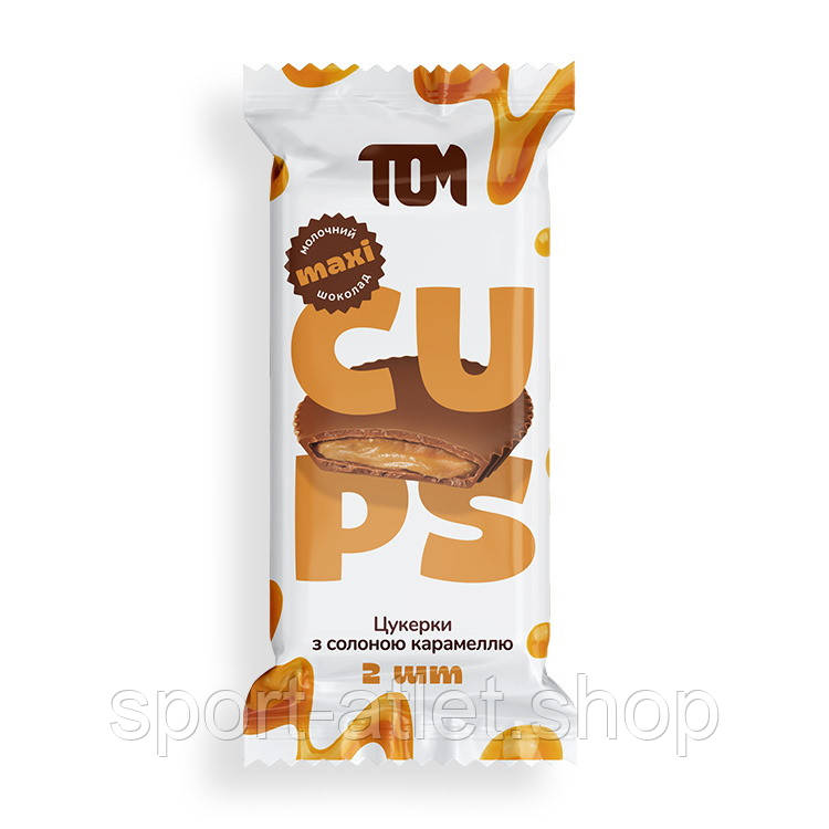 Замінник харчування TOM Цукерки з солоною карамеллю, 2*19 грам