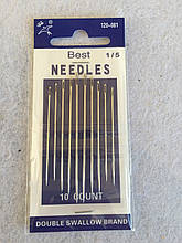 Голки ручні (голки для ручного шиття) NEEDLES No 120-081 (10шт)