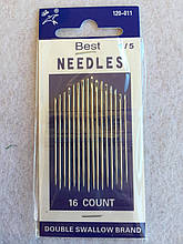 Голки ручної (ігорки для шиття) NEEDLES No 120-011-1/5 (16шт)