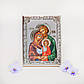 Ікона Свята Сімейство із кольоровою ємаллю прямокутник, фото 2