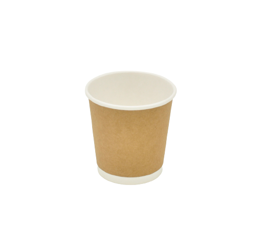 Стакан паперовий двошаровий Крафт 110мл (упаковка 50шт.), фото 1