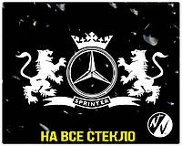 Виниловая наклейка на авто Mercedes Sprinter 100*50 см