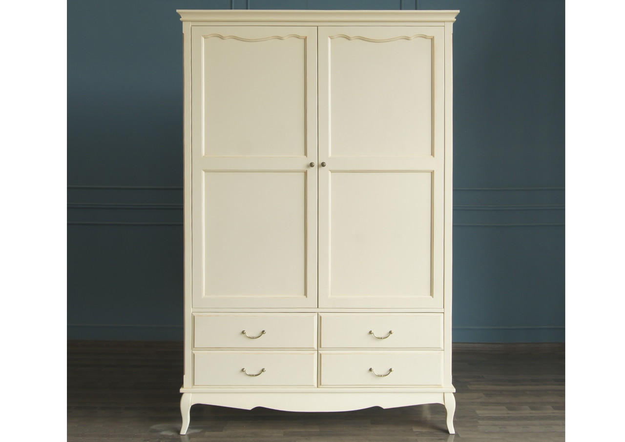 Шкаф двухдверный с ящиками "Моне" из натурального дерева