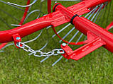 Граблі-ворушилки "Сонечко" 4 колеса, спиця 6 мм, фото 6