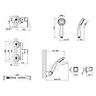 Одинважільний змішувач латунний для душу колір білий Q-tap Polaris WHI 010, фото 3