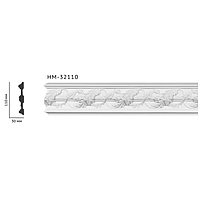Молдинг для стен с орнаментом Classic Home HM-32110, лепной декор из полиуретана