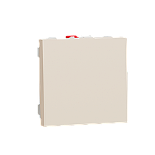 Вимикач 1 клавішний 2 модуля Schneider Electric Unica New бежевий NU320144