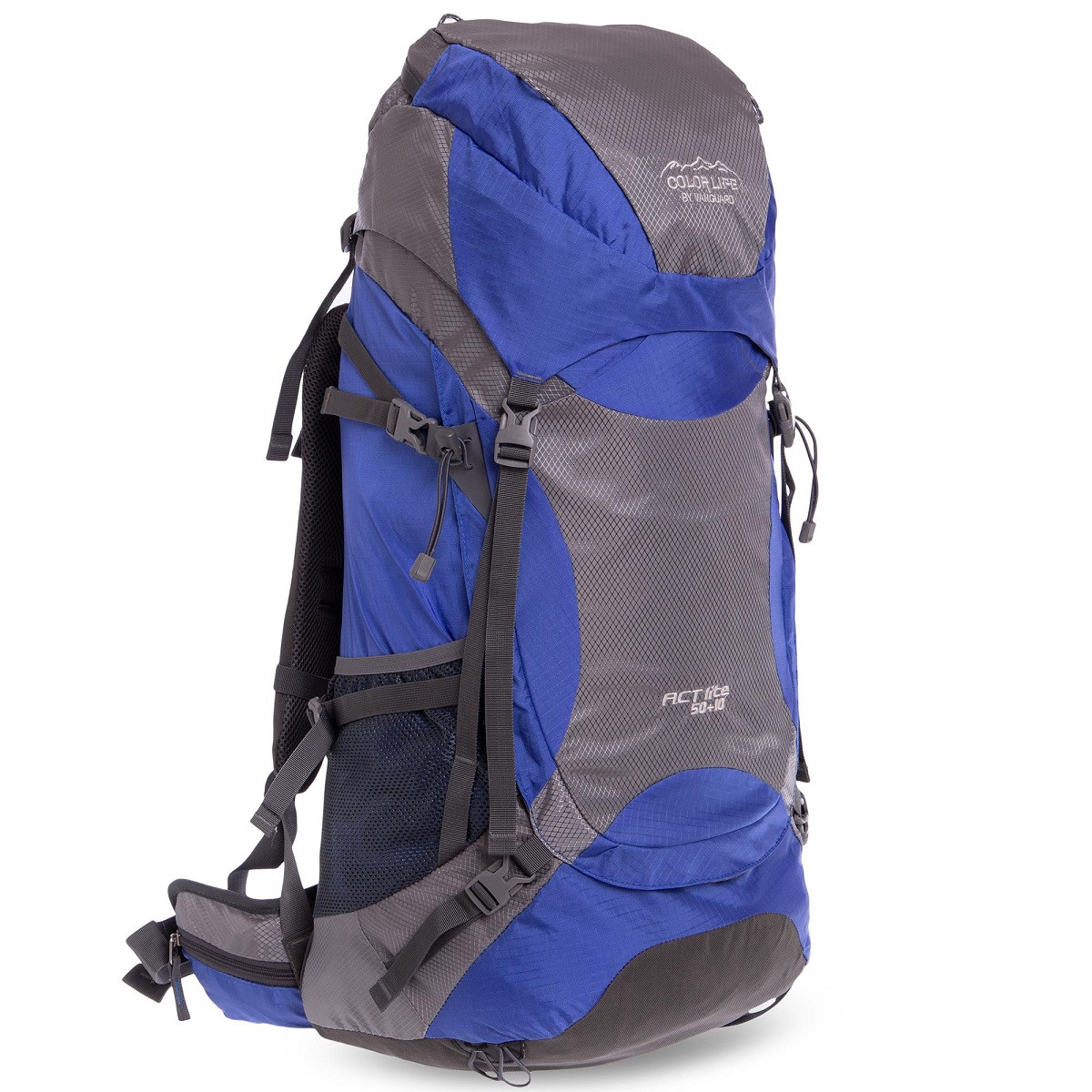 Рюкзак туристичний каркасний COLOR LIFE 174 60л нижній вхід синій