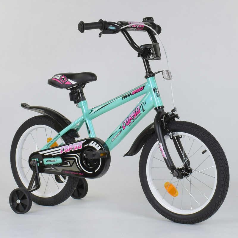 Велосипед дитячий 16 Corso MAX Speed EX-16 N 5171 бірюзовий