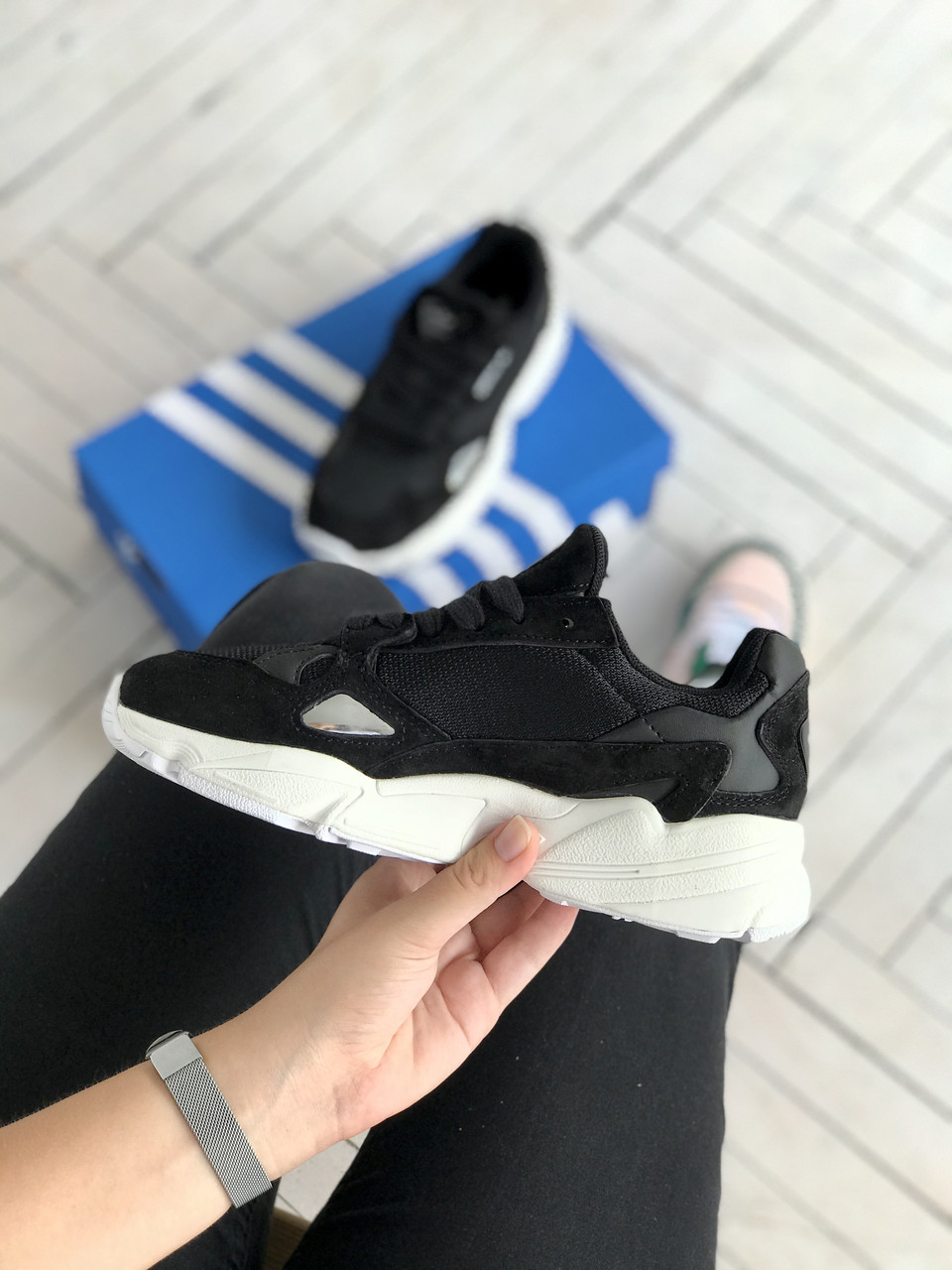 Adidas Falcon black ID 1516282018 1850 Prom.ua