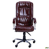 Офісне крісло керівника AMF Марсель хром коричневе, фото 4