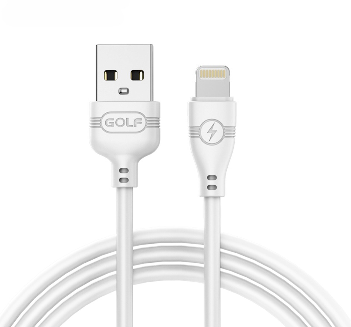 Кабель для iPhone Golf GC-63i USB — Lightning 2 А 1 метр White (90737)