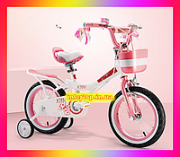 Детский двухколесный велосипед с корзинкой Royal Baby Jenny Girl 20 дюймов, розовый. Для девочки 7-12 лет